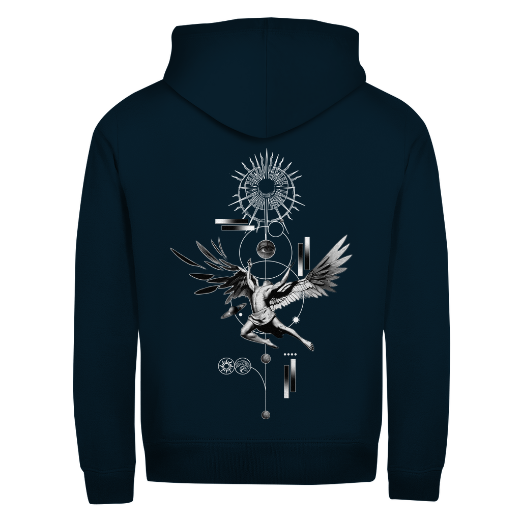 Herren Zipper Hoodie Angel