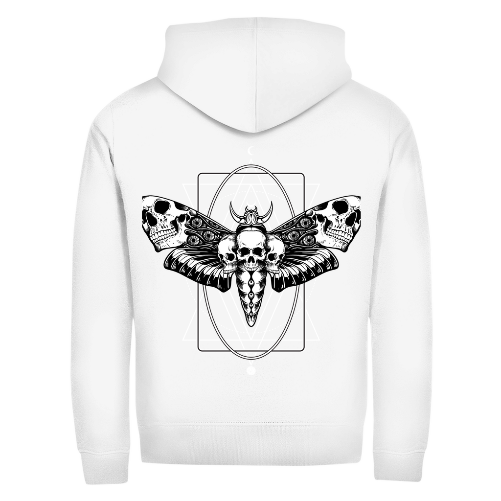 Herren Zipper Hoodie Dark Moth