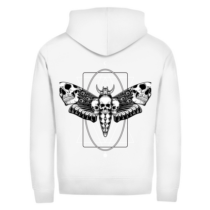 Herren Zipper Hoodie Dark Moth