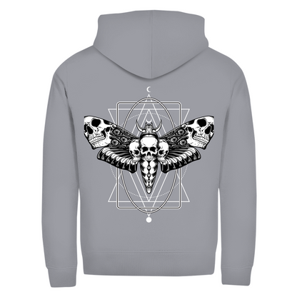 Herren Zipper Hoodie Dark Moth